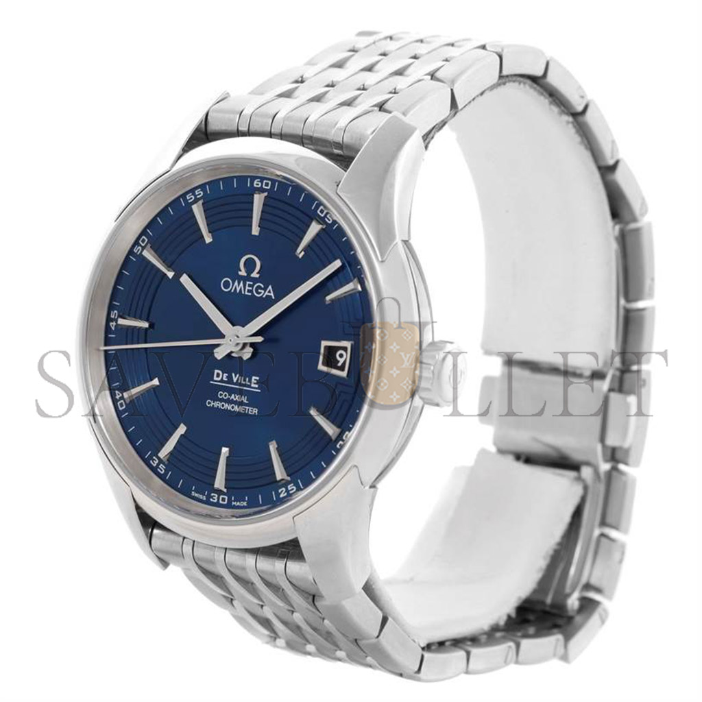 Om**a deville hour vision blue dial mens watch 431.33.41.21.03.001